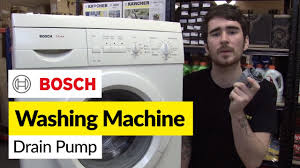 Bosch 500 series 24 in 2 2 cu ft white with silver accents high. How To Replace Washing Machine Pump On A Bosch Washer Youtube