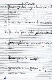 Berbeda dengan surat lamaran kerja yang ditulis tangan yang secara tidak langsung dapat menggambarkan kepribadian anda melalui tulisan anda. Contoh Tulisan Tegak Bersambung Yang Bagus Berbagai Contoh