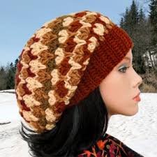 Buy PDF CROCHET PATTERN for Easy Slouchy Beret Style Beanie With Visor.  Slouchy Beanie Hat Adult Sized Crochet Pattern Online in India