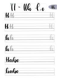 Du willst lettering lernen und suchst tipps? Ubungsblatter Lettering Lernen Handlettering Lettering