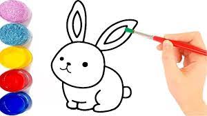 تعليم الرسم للاطفال تعلم رسم أرنب للاطفال رسم سهل جدا youtube hand art drawing easy drawings hand art