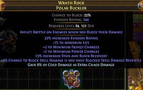 Wrath Rock Polar Buckler The Most Insane Shield For Minions I Ve Ever Made Pathofexile