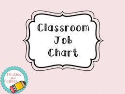 Classroom Job Chart