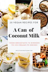 Have A Can Of Coconut Milk And Don T Know What To Do With It Here Are 20 Easy Vegan Recipes Th Recipes Using Coconut Milk Coconut Recipes Coconut Milk Recipes