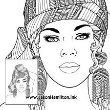 Get crafts, coloring pages, lessons, and more! Jamaica Woman Coloring Page With Coloring Tutorial Pdf Etsy