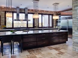 Home styles large wood server kitchen island / server with wine rack. Create A Large Kitchen Island For Yourself Elisdecor Com