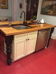One could be used for prepping meals, while the other could be used for doing the dishes—plus there's also cabinetry underneath for easy storage. This Custom Wood Top Kitchen Island With Sink And Dishwasher Is One Of My Favor Kitchen Island With Sink Kitchen Island With Sink And Dishwasher Kitchen Design