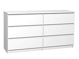 Preise vergleichen und bequem online bestellen! Kommoden Sideboards Radgermany Moderne Kommode 6 Schubladen 120cm Breit Schubladenkommode Weiss Kuche Haushalt Wohnen