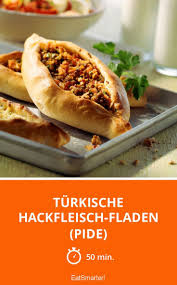 Turkische Hackfleisch Fladen Pide Rezept Rezepte Teigtaschen Mit Hackfleisch Hackfleisch