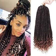 Great For 20 Straight Goddess Locs Crochet Hair Faux Locs With Curly Ends 6 Packs Lot Crochet Twist Faux Locs Hairstyles Box Braids Hairstyles Long Hair Styles