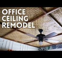 Tiki Ceiling with Woven Lauhala Mats - Office Remodel Part 3 ...
