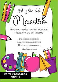 A continuación te presentamos día del maestro argentina: Invitaciones Dia Del Maestro Feliz Dia Del Maestro