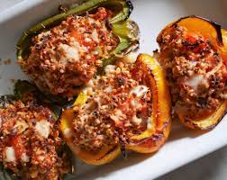 Poivrons Farcis Vegetariens Comment J Ai Change De Vie Recette Poivrons Farcis Vegetarien Poivrons Farcis Legumes Farcis Vegetarien