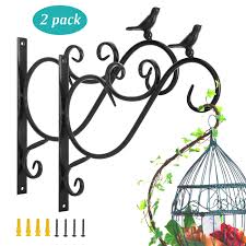 Metal wall decor can add a special touch to any room, but the colors do not always match your existing decorating scheme. Spray Paint Black Garden Balcony Outdoor Decor 2 Pieces Retro Bird Wrought Iron Hanging Flower Hooks Rack Wall Bracket For Plant Basket Lanterns With Screws Lewondr Wall Hanging Plants Bracket Pflanzengefasse