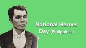 Thirty years ago, america engaged in a new war in a volatile region. National Heroes Day Philippines Excelnotes
