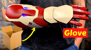 Measure a circle that fits well in the palm of your hand. How To Make Iron Man Hand With Cardboard Iron Man Glove Youtube