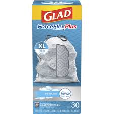 Check spelling or type a new query. Clo78913 Glad Forceflexplus Xl X Large Kitchen Drawstring Trash Bags Large Size 20 Gal 24 02 Width X 32 01 Length White 30 Each Garbage Office Kitchen Office Supply Hut
