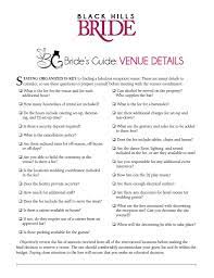 Questions To Consider When Choosing A Venue Black Hills Bride Wedding Venue Questions Wedding Event Planning Event Planning Tips