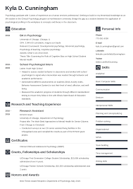 graduate school resume/cvsample