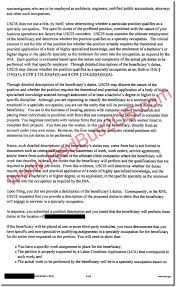 H1b Denial Letter Real By Uscis Speciality Occupation Employer Employee Relationship Redbus2us