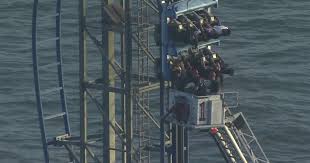 Galveston roller coaster: All passengers rescued after Iron Shark roller coaster gets stuck
