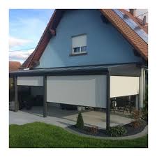 Vidaxl garden shed anthracite galvanized steel outdoor storage house building by vidaxl. Store Exterieur Zip Sur Mesure Stores Folies Fr