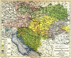 Auflage 4 | 1885 bis 1892. Retro Bib Seite Aus Meyers Konversationslexikon Ethnographische Karte Von Osterreich Ungarn