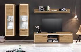 Tv Mobel Holz Danisches Bettenlager Tv Mobel Hifi Geschlossen Fernsehschrank Moderne Tv Wand Tv Rack 55 Zoll Wohnwand Wohnen Wohnwand Eiche