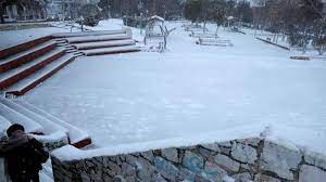 Greek fires approach olympics birthplace, force beach rescue. Cold Weather Front Hits Greece With Snow Shutting Highway Lethbridge News Now