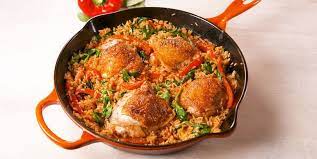 Best Ranch Chicken Thighs With Rice Recipe How To Make Ranch Chicken Thighs With Rice Delish Com Paprika Chicken Recipes Chicken Rice