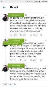 My baby brother woke up. Yeah Its Your Fault For Your Gf Cheating On You Whiteknighting