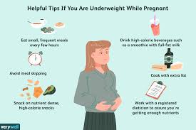 underweight while pregnant