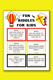 Printable Riddles For Kids