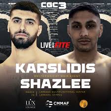 Live Combat Sport Schedule: 3/22