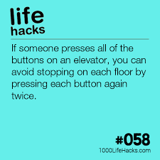 The response was kind of read full profile i saw a trackback to my post, bank robbery, which talks about ways in wh. 058 Elevator Button Hack 1000 Life Hacks Utiles