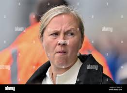 L-R Rehanne Skinner manager of West Ham United Women and Goalkeeping Coach Chris  Pipe during THE FA WOMEN'S SUPER LEAGUE match between West Ham Unit Stock  Photo
