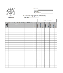 Computer inventory is based on a table form that help to listed out computer items with serial numbers. Free 13 Equipment Inventory Templates In Pdf Ms Word Excel