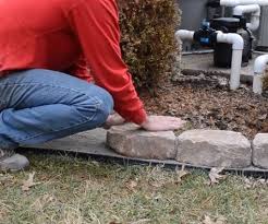 The 3'' height allows for more bedding material; Easy Do It Yourself No Dig Edging Garden Lovers Club Brick Garden Edging Brick Garden Landscape Edging