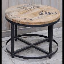 Paris Round Occasional Table Round Industrial Coffee Table Industrial Style Coffee Table Round Coffee Table