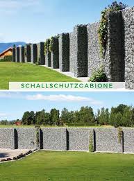 Gabionen Mauer Diese Gabione Als Schall Und Sichtschutzmauer Bietet Nicht Nur Einen Ruhigeren Ruc Sichtschutz Garten Gabionen Gartengestaltung Gabionen Mauer