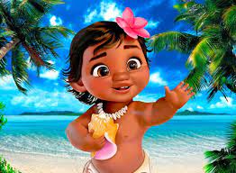 Painel De 4 Folhas Festa Moana Festa Moana Baby Moana Festa Infantil