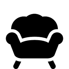 Armchair Clipart Black And White Black Armchair Icon Free Black Furniture Icons Black Armchair Visual Identity Design Black Furniture