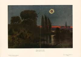 1908 Eclipse Totale De Soleil Planche Originale Ancienne Etsy Space Wall Art Antique Prints Natural History