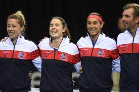 Les australiennes, finalistes l'an passé. Fed Cup France Roumanie A Rouen Les 20 Et 21 Avril L Equipe