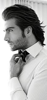Long Slicked Back Men S Hairstyle Mens Hairstyles Thick Hair Thick Hair Styles Long Hair Styles Men