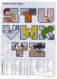 Looney tunes free cross stitch charts. Looney Tunes Alphabets Free Cross Stitch Part Three Cross Stitch Alphabet Cross Stitch Fonts Cross Stitch Bookmarks