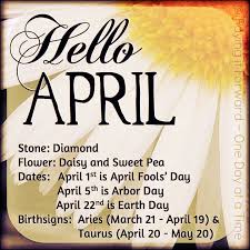 Hello April Hello April April Stone April Zodiac