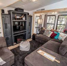 This bunkhouse contains its own. Large Sectional Rv Living Room Rv Living Interior