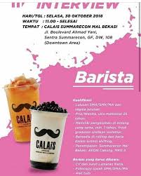 Info loker dicafe bjm hari ini. Lowongan Kerja Sebagai Barista Proses Walk Interview Lockerjob