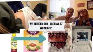I Induced Labor At 37 Weeks Castor Oil Actually Works Youtube